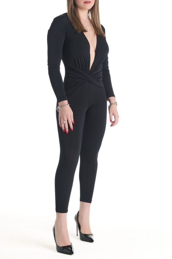 V-neck jumpsuit - Image 4