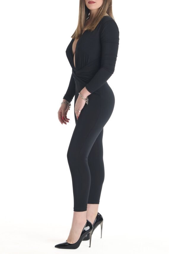 V-neck jumpsuit - Image 3