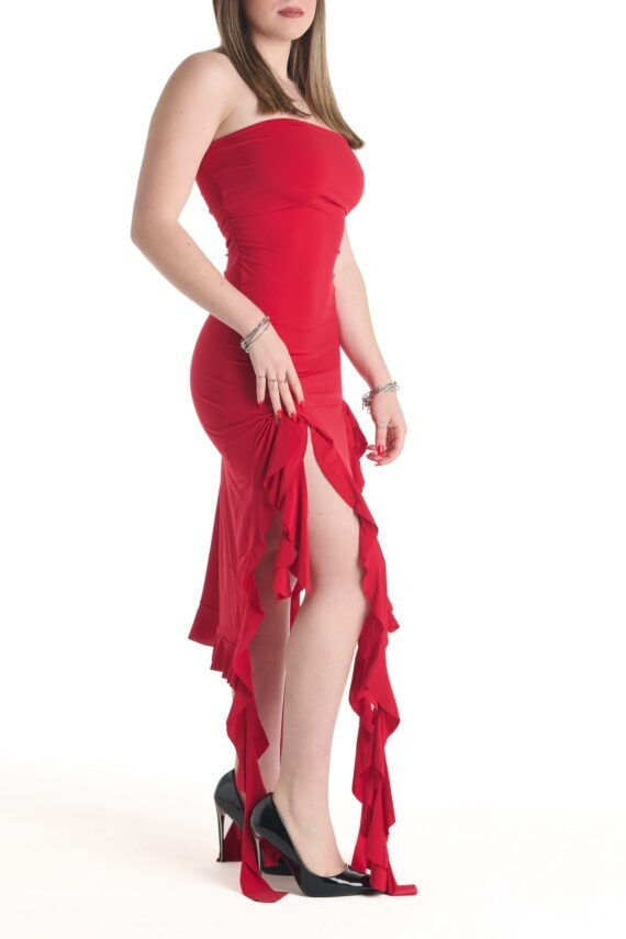 One-sleeve slit dress - Image 7