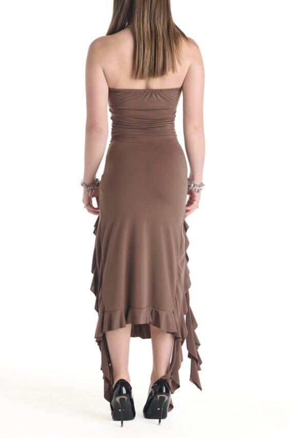 One-sleeve slit dress - Image 5