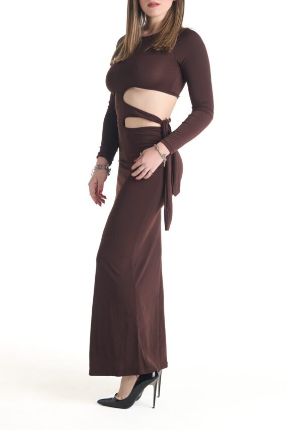Knotted dress with slits - Image 16