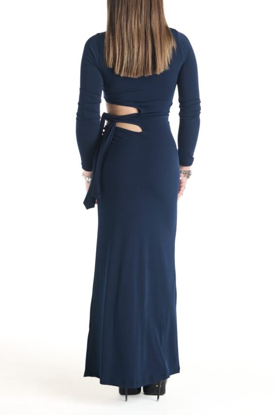Knotted dress with slits - Image 5