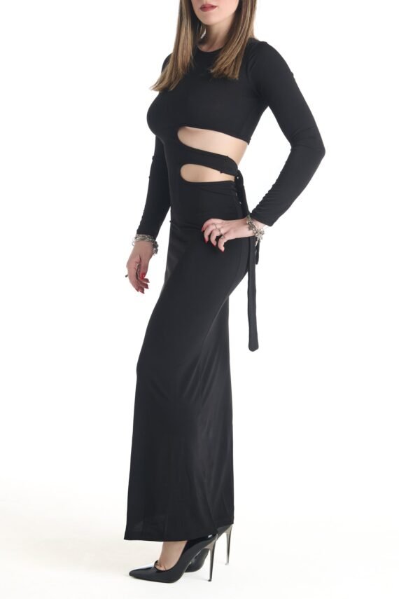 Knotted dress with slits - Image 28