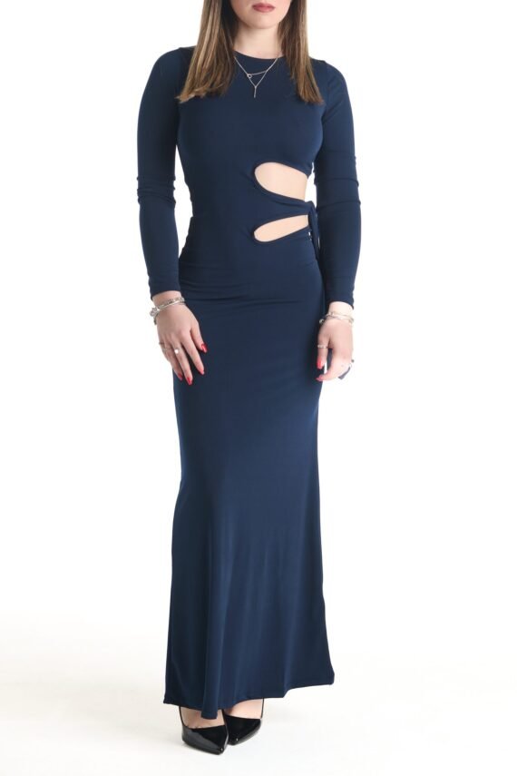 Knotted dress with slits - Image 2